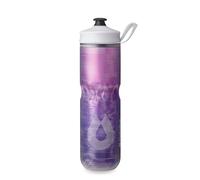 HydraPak Polar Sport Bouteille d'eau isotherme - Sans BPA, bouteille souple pour sport et vélo avec poignée (violet pulse, 700 ml)