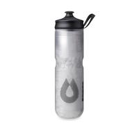 HydraPak Polar Sport - Gourde isotherme (24oz, Blanc) | Haut débit, Isolation Tri-couche, Étanche, Poignée Dash, Facile à presser, Bouchon auto-obturant, pour Sport