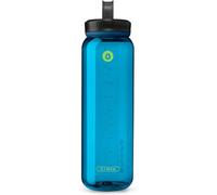 Hydrapak RECON (1L) - Bleu - Bouteille d'eau en plastique 50% recyclée, écologique et sans BPA, bouchon à vis à débit régulier, facile à transporter