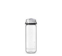 HydraPak Recon - Bouteille d'eau en plastique recyclé à 50%, respectueuse de la nature et sans BPA, Bouchon à vis à débit fluide, facile à transporter (750 mL, transparent/noir et blanc)