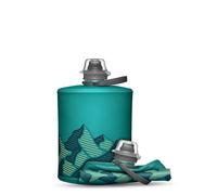 HydraPak Stow - Gourde pliable (500ml, Bleu Glacier) | Ultra-légère, Bouchon à vis anti-déversement, Haut débit, Résistant à l'abrasion, pour Randonnée, Camping, Trekking & Ski