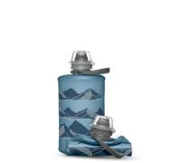 Hydrapak Stow Moutains (350mL) - Bleu Tahoe - Bouteille d'eau pliable - Bouteille de voyage ultra légère et pliable, flacon souple pour ski, randonnée, vélo ou escalade