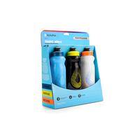 HydraPak Tempo - Bouteille course 3-Pack (400ml) | Léger, Facile à presser, Étanche, Haut débit, Rainure de préhension, pour Course, Marathon, Entraînement & Compétition
