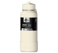 Hydrapeak Bouteille d'eau isotherme de sport de 950 ml avec paille ou couvercle à bec, anti-fuite et anti-déversement, garde les boissons froides pendant 24 heures, chaudes pendant 12 heures,