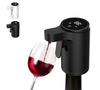 HydraSportPro Liquor Dispenser, Rechargeable Automatic Wine Pourer, Smart Digital Wine Dispenser's, Built-In Aeration Tech to Enhance Every Drink, For Any Bottle (Black)
