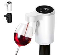 HydraSportPro Liquor Dispenser, Rechargeable Automatic Wine Pourer, Smart Digital Wine Dispenser's, Built-In Aeration Tech to Enhance Every Drink, For Any Bottle (White)