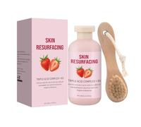 Hydratant À La Fraise 200 Ml Avec Brosse Crème De Soins De La Peau, Lotion Corporelle Pour Les Femmes - Resurfaçage De Crème Avec Brosse, 200 Ml De Hydratant Pour Le Corps Pour Le Corps Cutanée