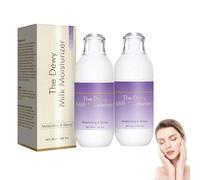 Hydratant au lait de rosée pour le visage, lotion hydratante pour le visage, formule légère, crème à absorption rapide non grasse pour peaux sèches et mixtes (2 pcs)