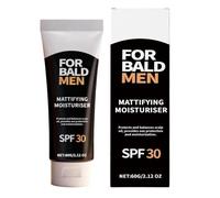 Hydratant pour le cuir chevelu pour hommes, 60 g de gel matifiant avec protection SPF, crème hydratante de soin du cuir chevelu pour après-rasage, contrôle du sébum, utilisation quotidienne pour papa,