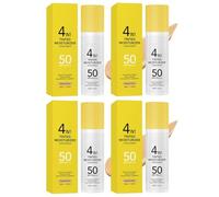 Hydratant Teinté 4 En 1 Avec Fond De Teint SPF50 PA +++ Primer Glow Finish Perfecteur De Peau For Tous Les Types De Peau 50G(Natural Color,4pcs)