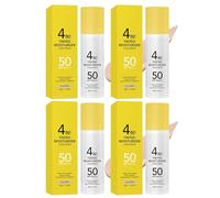 Hydratant Teinté 4 En 1 Avec Fond De Teint SPF50 PA +++ Primer Glow Finish Perfecteur De Peau For Tous Les Types De Peau 50G(Dark Skin Tone 4pcs)