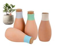 Hydratant végétal - Tube en céramique, Entonnoir en Eau Profonde | Plateau du système d'égouttement, de Conservation des Plants d'intérieur, convertisseur de Bouteilles autorégulées, e