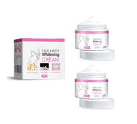 Hydratante Blanchissante Visage Corps,Crème Hydratante Blanchissante,Pour Cou,Coudes,Genoux,Aisselles,IntéRieur Des Cuisses,Nourrissante Réparant Éclaircissant,Unifiante Peaux Foncées