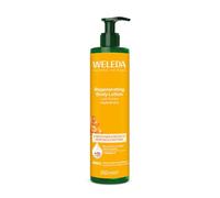 Hydratation durable 48h pour peaux sèches - WELEDA Lait Corps Régénérant Argousier Vitamine C - Flacon Pompe 250 ml - Lot de 2