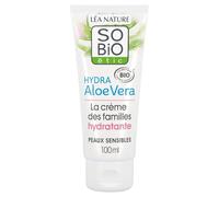 Hydratation et apaisement multi-usage pour toute la famille - SO'BIO ETIC Crème Aloe Vera Bio peaux sensibles, format 100mL - Lot de 2