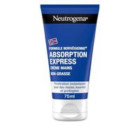 Hydratation express et confort immédiat pour les mains sèches avec NEUTROGENA Formule Norvégienne, crème non-grasse absorption rapide, pot de 75mL - Lot de 3