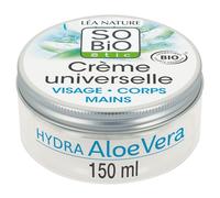 Hydratation longue durée pour tout le corps avec la Crème Universelle Aloe Vera Bio SO'BIO ETIC, format 150mL - Lot de 2