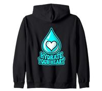 Hydratez Votre cœur, Prenez Soin de Vous, Motivation, Bien-être Sweat à Capuche