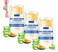 Hydrating and Anti-Cracking Foot Cream,Urea Cream for Feet,60% Urea Plus 2% Salicylic-Acid Foot Cream,Cracked Repair Cream,Acid Foot Cream for Dry Cracked Heels and Feet (3 Box)