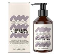 Hydrating Curl Cream - Soin riche pour des boucles définies et une peau éclaircie - Crème pour des boucles souples et définies - Avec extraits naturels - Gel coiffant - 100 g