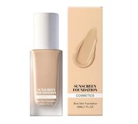 Hydrating Foundation, Full Coverage Makeup, 30ml Nourishing Liquid with Smooth Texture, Natural Botanical Skin Balm, Radiance Foundation with Silky Style, Long Lasting Cream for Indoor Outdoor Daily