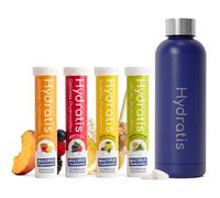 HYDRATIS - 4x20 Pastilles Hydratation Electrolytes + Gourde Bleu 500ml
