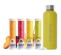 HYDRATIS - 4x20 Pastilles Hydratation Electrolytes + Gourde Jaune 500ml