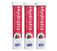 Hydratis Boost l'Hydratation* Electrolyte et Oligoélément Gout Fruit des Bois Lot de 3 x 20 pastilles