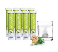 HYDRATIS - Pastilles Effervescentes avec Electrolytes - Citronnelle / Gingembre - Optimise l'Hydratation - Riche en Minéraux - Faible en Sucre - Sport, Crampes, Récupération - 160 Pastilles