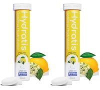HYDRATIS - Pastilles Hydratation Electrolytes - Citron/Fleur de Sureau - Améliore l'Hydratation et Favorise l'Énergie - Formule Isotonique - Sport, Récupération, Bien-être - 1 tube (20 Pastilles)