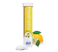 HYDRATIS - Pastilles Hydratation Electrolytes - Citron/Fleur de Sureau - Améliore l'Hydratation et Favorise l'Énergie - Formule Isotonique - Sport, Récupération, Bien-être - 1 tube (20 Pastilles)