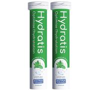 HYDRATIS - Pastilles Hydratation Electrolytes Menthe Améliore l'Hydratation et Favorise l'Énergie Formule Isotonique Sport, Récupération, Bien-être 1 tube (20 Pastilles) Comprimés Effervescents 2x20 p