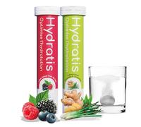 HYDRATIS - Pastilles Hydratation Electrolytes - Mix Fruits des Bois + Citronnelle/Gingembre - Améliore l'Hydratation et Favorise l'Énergie - Formule Isotonique - Sport, Récupération