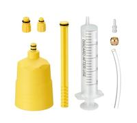Hydraulic Brake Bleed Kit - Funnel, 20ml Oil Injector, Hose And Blocked Fun | Bicycle Brake Bleeding Tool, Hydraulic Oil Refill Kit | For Mountain Bike Brake Maintenance And Repair
