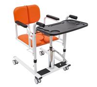 Hydraulic Patient Lift for Home, Elderly Patient Lift Wheelchair, aide au transfert hydraulique, chaise de levage pour lit, toilette, douche, charge 150 kg, portable Transport Wheelchair, Transfer Aid