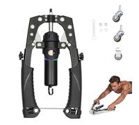 Hydraulic Power Chest Press Machine,All in One Adjustable Hydraulic Arm Exerciser Twister Bar,Chest Expander & Forearm Strengthener, for Upper Body & ABS Fitness (Black)