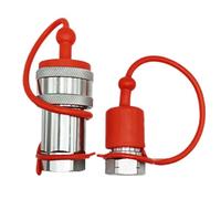 Hydraulic Quick Couplers, Quick Connect Fittings, Protective Cover Included, Heavy Duty High-Strength Build, 280g, Fluid Transfer Tool for Industrial Machinery Agricultural Equipment Use