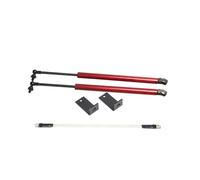 Hydrauliques pour capot pour avant de voiture Amortisseur De Ressort Pneumatique De Capot De Voiture, Levier Hydraulique Pour Ford Pour Explorer U502 2011-2019(Red carbon fiber)