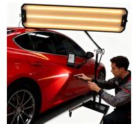 Hydravex Lampe de débosselage sans Peinture (DSP) Robuste, réflecteur LED de 95 cm pour Outils de réparation de Bosses, avec Support réglable pour Le contrôle des réparations de carrosserie Black