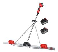 Hydravex Règle de nivellement pour béton, kit vibratoire pour Chape à béton électrique, avec 2 Batteries et 9 Vitesses, Outil de Finition électrique sans Fil 1.5M