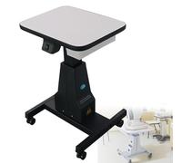 Hydravex Table motorisée d'optométriste, Table électrique ophtalmique avec tiroir, Table roulante Professionnelle à Hauteur réglable pour magasins d'optométrie et opticiens Black