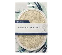 Hydrea London Eponge Plate pour le Corps en Luffa Double: Côté en Luffa et Côté en Coton Egyptien Bio