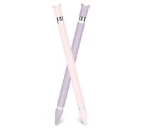 Hydream 2 Pack Étui de Silicone pour Apple Pencil 1ère Generation, Coque en Protection pour Apple Pencil 1, Housse Souple Protection pour Apple Stylo (Rose+Violet)