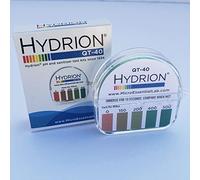 Hydrion QT-40 Rouleau de ruban adhésif désinfectant Quaternaire 4,5 m Plage de couleurs 0-500 ppm
