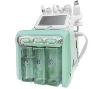 Hydro Dermabrasion 6 en 1 Machine De Beauté À L'oxygène D'hydrogène Appareil Aqua Facial Hydrogen Machine Hydrogène Oxygène Machine Hydrodermabrasion Affichage LED