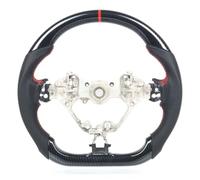 Hydro Dip Carbon Fiber Steering Wheel Compatible For Toyota GR86 Compatible For Subaru And BRZ 2017-2024 Perforated Leather Nappa