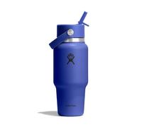 Hydro Flask Gourde isotherme Wide Flex Straw Travel 710 ml Bouchon Flex avec paille Capri Blue