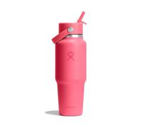 Hydro Flask - 32 oz Wide Mouth Flex Straw Travel Bottle - Bouteille isotherme Popstar Pink - 32 oz (946 ml)