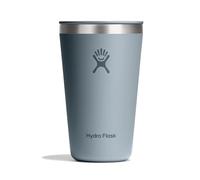 Hydro Flask-All Around Tumbler Press-In Lid 473ml(16oz)-Acier inoxydable isolé-Résistant aux éclaboussures &aux fuites, compatible porte-gobelets-Garde les boissons froides 24h &chaudes 12h-Shale Gray