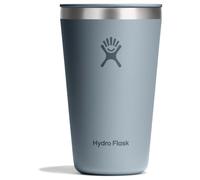 Hydro Flask-All Around Tumbler Press-In Lid 473ml(16oz)-Acier inoxydable isolé-Résistant aux éclaboussures &aux fuites, compatible porte-gobelets-Garde les boissons froides 24h &chaudes 12h-Shale Gray